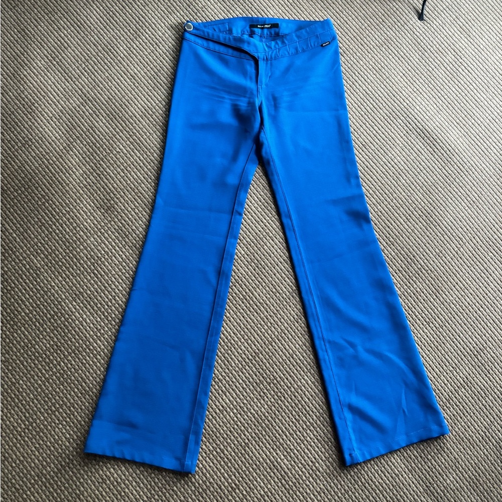 Vintage Y2K Low-Rise Blue Flare pants